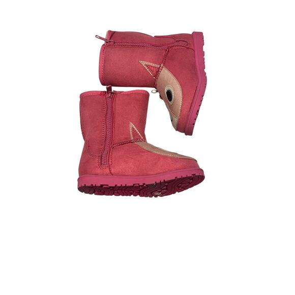 Okie Dokie OD Bing Pink Cat Faux Fur Lined Winter Boots US Size 8 Free Ship - Picture 2 of 8